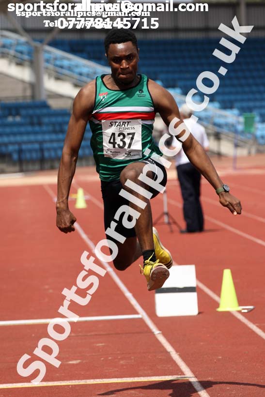 Mens under-20s triple jump, Northern Senior and Under-20s Champs., Sports City, Manchester. Photo: David T. Hewitson/Sports for All Pics